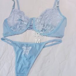 Ensemble soutien - gorge bleu